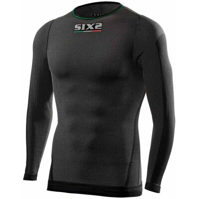 Maglia Intima Termica Sixs Breezy Touch Nero Carbon - Maglia termica Maglia Intima Termica Sixs Breezy Touch Nero Carbon - Maglia termica