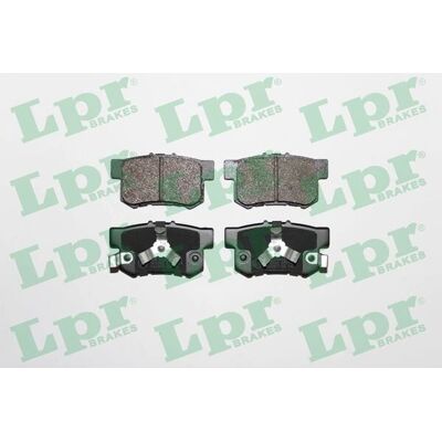 LPR Modelo 05P1404 Pastilhas de freio - Traseiro Honda CR-V, Accord LPR Modelo 05P1404 Pastilhas de freio - Traseiro Honda CR-V, Accord