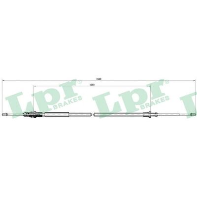 Cable de freno de mano trasero Citroën C3 - C0099B Cable de freno de mano trasero Citroën C3 - C0099B