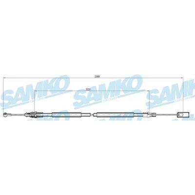 Handbromskabel Citroën C8 - Höger bak - OEM 4745t7, 4745t8 Handbromskabel Citroën C8 - Höger bak - OEM 4745t7, 4745t8
