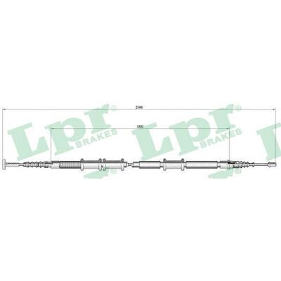 Fiat C0473B Parkeringsbremsekabel - Højre Bag - Passer til Fiat Multipla Fiat C0473B Parkeringsbremsekabel - Højre Bag - Passer til Fiat Multipla