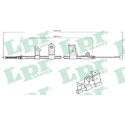 Nissan C0475B Håndbremsekabel - Bageste højre - OEM 365304F100 Nissan C0475B Håndbremsekabel - Bageste højre - OEM 365304F100