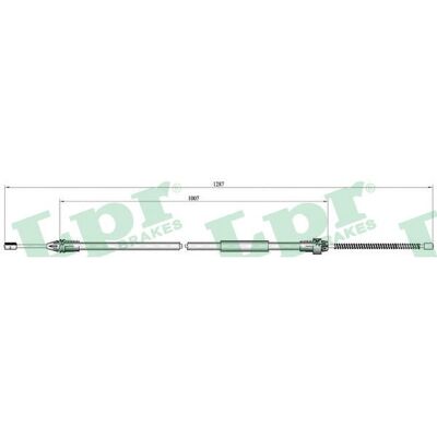 Lpr C0682B Handbrake Cable - Suitable for Renault Clio and Thalia Lpr C0682B Handbrake Cable - Suitable for Renault Clio and Thalia