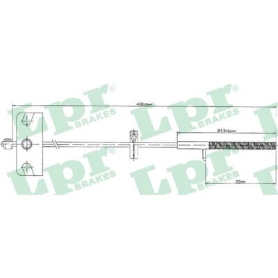 Alfa Romeo C0840B Cablu frână de mână față - Cablu frână de mână Alfa Romeo C0840B Cablu frână de mână față - Cablu frână de mână