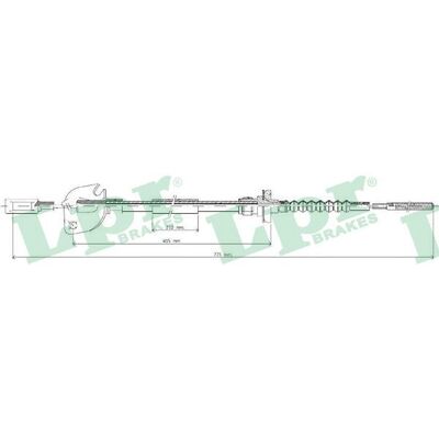 Lpr Clutch Kabel Fiat C0050C - Passer til Fiat Cinquecento Seicento Lpr Clutch Kabel Fiat C0050C - Passer til Fiat Cinquecento Seicento