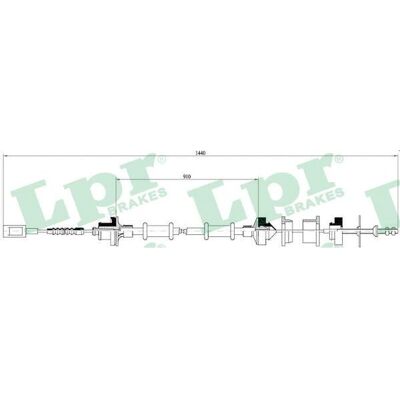 LPR Spojkový Kabel - Kompatibilní s Peugeot, Fiat, Citroën - OEM 2150AV, 2150Y5 LPR Spojkový Kabel - Kompatibilní s Peugeot, Fiat, Citroën - OEM 2150AV, 2150Y5
