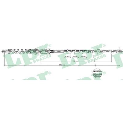 Αυτόματο Καλώδιο Συμπλέκτη Ford C0073A - Μήκος 1335mm/1220mm Αυτόματο Καλώδιο Συμπλέκτη Ford C0073A - Μήκος 1335mm/1220mm