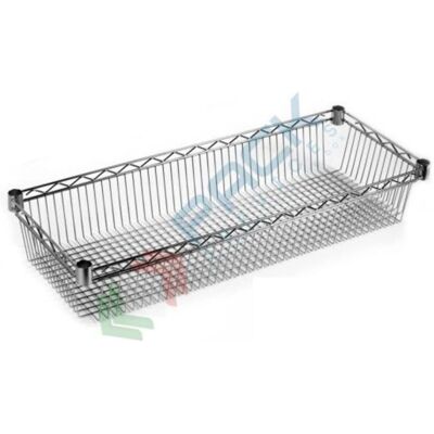 Serena - Sistema scaffale in acciaio cromato Archimede - regolabile, 25kg max Serena - Sistema scaffale in acciaio cromato Archimede - regolabile, 25kg max