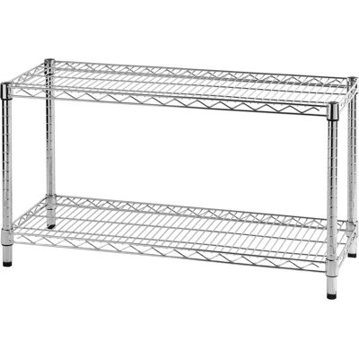 Étagère Serena Archimede - 2 étagères réglables en acier chromé - 35x90x50cm - Publicité Étagère Serena Archimede - 2 étagères réglables en acier chromé - 35x90x50cm - Publicité
