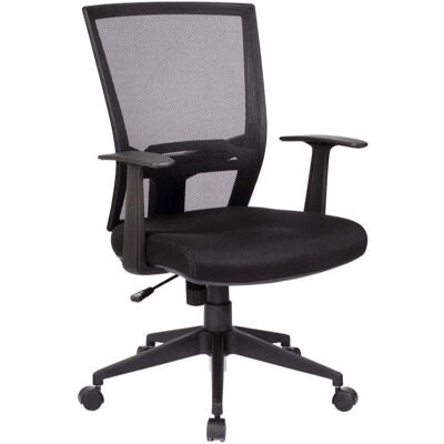 Silla de oficina Serena Group H 4056 K - Respaldo en malla y asiento acolchado Silla de oficina Serena Group H 4056 K - Respaldo en malla y asiento acolchado