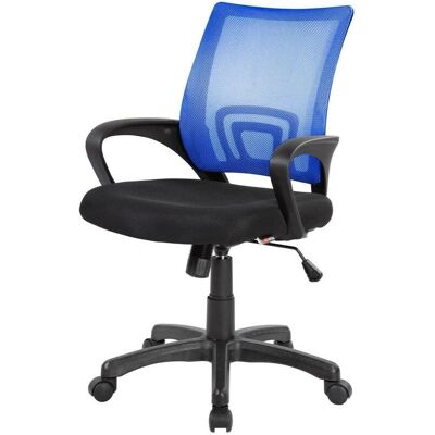 Silla de oficina Serena Lismore - Malla, Ajustable, Negro y Azul Silla de oficina Serena Lismore - Malla, Ajustable, Negro y Azul