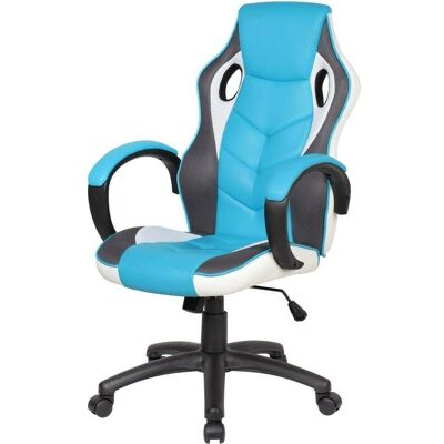 Silla Gaming Caloundra Azul Claro y Blanco - Silla Gaming Silla Gaming Caloundra Azul Claro y Blanco - Silla Gaming