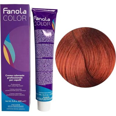 Vopsea de păr blond deschis cu cupru Fanola - 8.4, 100ml Vopsea de păr blond deschis cu cupru Fanola - 8.4, 100ml