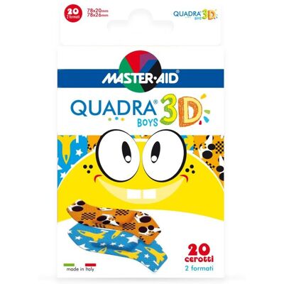 Master Aid Quadra 3D Jungen Pflaster - Erste Hilfe Verband Master Aid Quadra 3D Jungen Pflaster - Erste Hilfe Verband