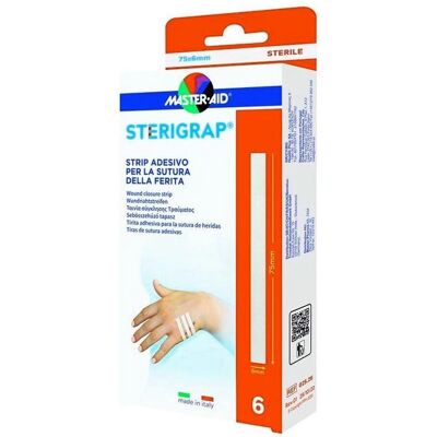 Pietrasanta Pharma Spa Master-Aid Sterigrap - Taśma klejąca na rany Pietrasanta Pharma Spa Master-Aid Sterigrap - Taśma klejąca na rany