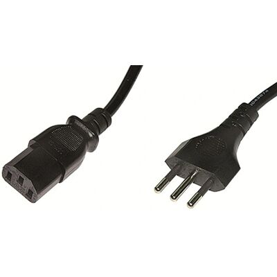 Ewent EC1903 Strömkabel - L-typ kontakt, C13-koppling, 1,8 m Ewent EC1903 Strömkabel - L-typ kontakt, C13-koppling, 1,8 m