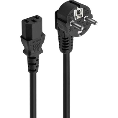 Cable de alimentación Ewent - 3m Negro - Cable de alimentación Cable de alimentación Ewent - 3m Negro - Cable de alimentación
