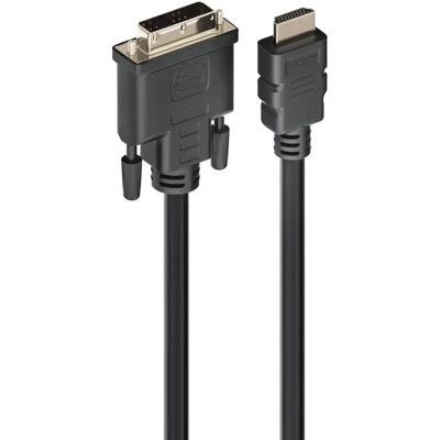 Adaptador de cable de video HDMI a DVI-D Ewent EC1352 5 m Adaptador de cable de video HDMI a DVI-D Ewent EC1352 5 m