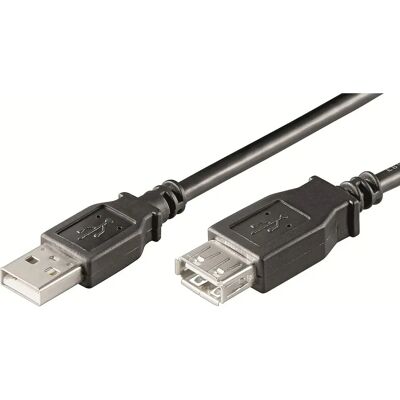 Ewent EC1013 USB Kabel - 3m - USB A - Zwart Ewent EC1013 USB Kabel - 3m - USB A - Zwart