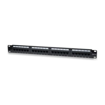 WP WPC-PAN-6U-24 Painel de Patch - 24 Portas 1U Preto WP WPC-PAN-6U-24 Painel de Patch - 24 Portas 1U Preto