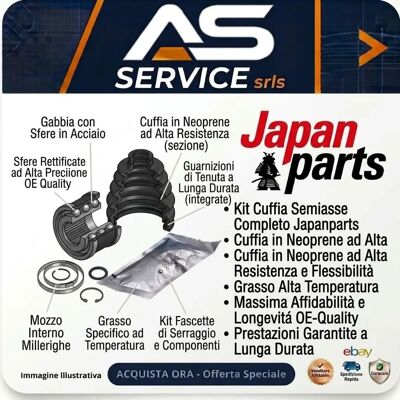 JAPANPARTS Gabbia giunto CV KB-065 JAPANPARTS Gabbia giunto CV KB-065
