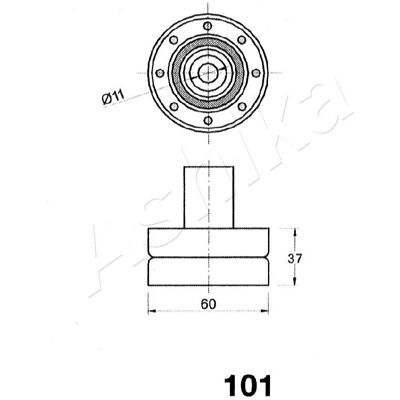 Ashika Spannrolle Zahnriemen 13077V7200 - Riemenspanner Ashika Spannrolle Zahnriemen 13077V7200 - Riemenspanner