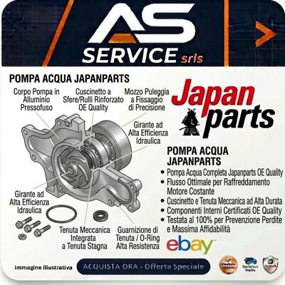 JapanParts - PQ-276 - Toyota Yaris - 3/5-Türig - Wasserpumpe JapanParts - PQ-276 - Toyota Yaris - 3/5-Türig - Wasserpumpe