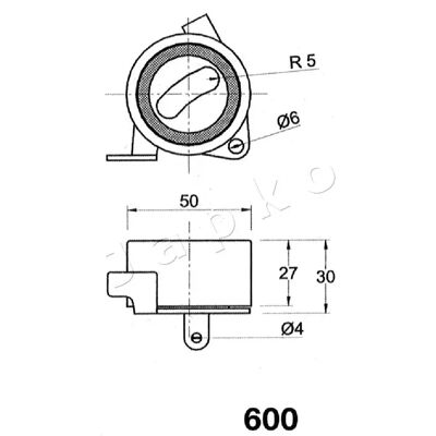 Japko 45600 Tensionatore e Pulley Cinghia - Tensionatore Cinghia Japko 45600 Tensionatore e Pulley Cinghia - Tensionatore Cinghia