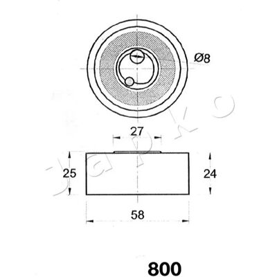 Japko Modell 45800 - 58mm Keilriemen Spannarm Japko Modell 45800 - 58mm Keilriemen Spannarm