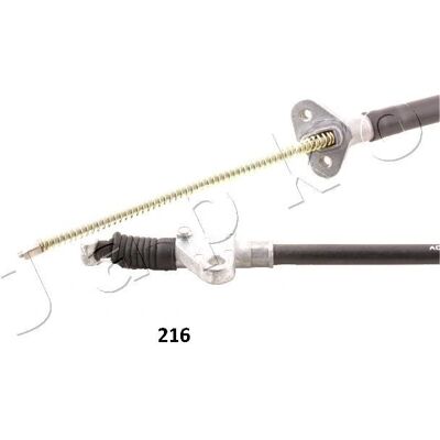 Japko 131216 Kabel hamulca ręcznego - Po lewej stronie - Tarcza hamulcowa Japko 131216 Kabel hamulca ręcznego - Po lewej stronie - Tarcza hamulcowa