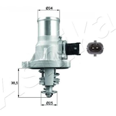ASHIKA Thermostat - 105°C, 34mm, 117mm - Thermostat ASHIKA Thermostat - 105°C, 34mm, 117mm - Thermostat