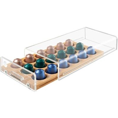 Macom 836 Support à capsules de café - Bois Transparent Macom 836 Support à capsules de café - Bois Transparent