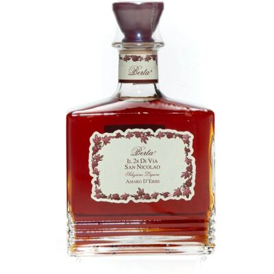 BERTA Amaro Il 28 Di Via San Nicolao - Amaro alle erbe - 30% - 0,7L - Liquore BERTA Amaro Il 28 Di Via San Nicolao - Amaro alle erbe - 30% - 0,7L - Liquore