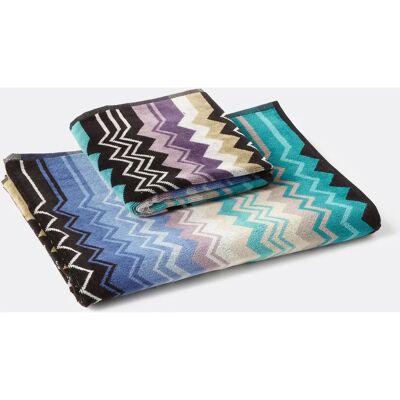 Missoni - Giacomo - Blu - Chevron - Set di Asciugamani Missoni - Giacomo - Blu - Chevron - Set di Asciugamani