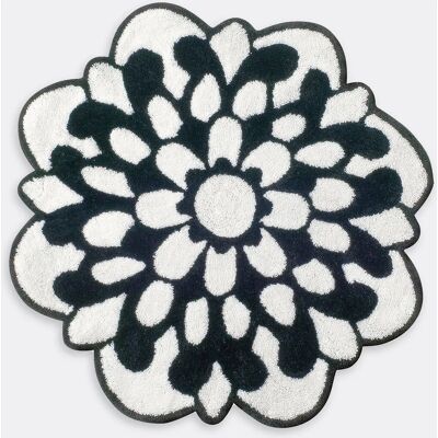 Tappetino da bagno Missoni Home Otil - Cotone, Micro-petali, Bianco e Nero Tappetino da bagno Missoni Home Otil - Cotone, Micro-petali, Bianco e Nero