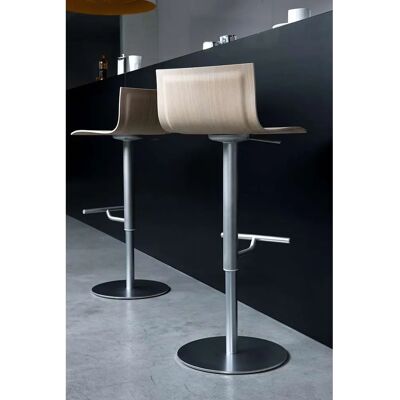 Lapalma Thin S24 Barhocker - Leder - Schwarz Lapalma Thin S24 Barhocker - Leder - Schwarz