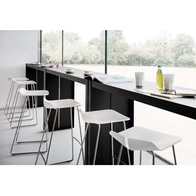 Lapalma Link Barhocker - Metall, Holzsitz, 65cm - Barhocker Lapalma Link Barhocker - Metall, Holzsitz, 65cm - Barhocker
