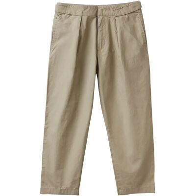 Benetton Modèle 2XL Pantalons en Lin Vert Clair - Pantalons Benetton Modèle 2XL Pantalons en Lin Vert Clair - Pantalons
