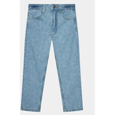 Benetton Modell 3XL Blumen-Jeans - Kinder Benetton Modell 3XL Blumen-Jeans - Kinder