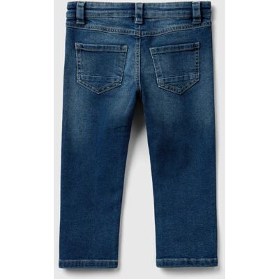 Benetton Eco-Recycle Τζίνες Slim Fit Dark Blue - Τζίνες Benetton Eco-Recycle Τζίνες Slim Fit Dark Blue - Τζίνες