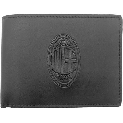Portefeuille en Cuir AC Milan avec Logo Portefeuille en Cuir AC Milan avec Logo
