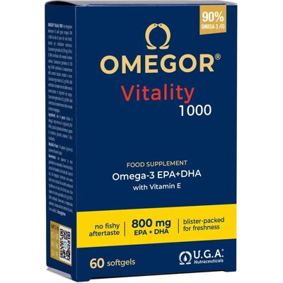 Uga Nutraceuticals Omegor Vitality 1000 Omega-3 - Omega-3 supplement Uga Nutraceuticals Omegor Vitality 1000 Omega-3 - Omega-3 supplement
