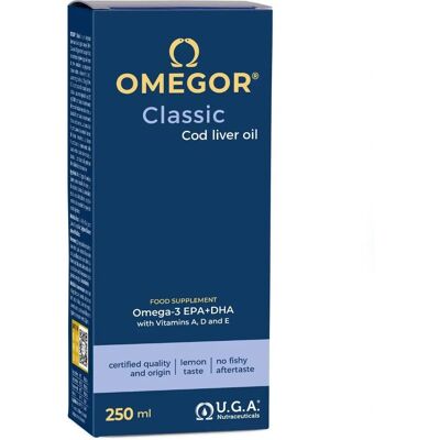 Uga Nutraceuticals Omegor Classic Cod Liver Oil - Lemon - 250ml Uga Nutraceuticals Omegor Classic Cod Liver Oil - Lemon - 250ml
