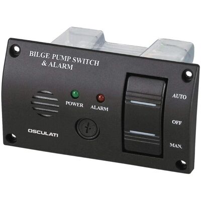 Osculati Control Panel - Pump with Alarm - ON-OFF-ON Osculati Control Panel - Pump with Alarm - ON-OFF-ON