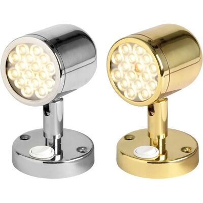 Faro LED regolabile in acciaio inossidabile - Rotazione 360° Faro LED regolabile in acciaio inossidabile - Rotazione 360°