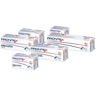 Prontex Bianca 450x8cm Benda Elastica - Supporto & Stabilizzazione Prontex Bianca 450x8cm Benda Elastica - Supporto & Stabilizzazione