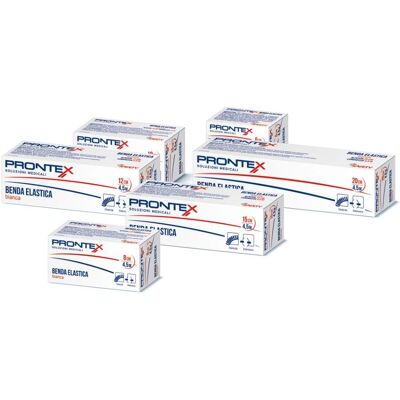 Benda Elastica Prontex Modello 450x12cm - Supporto per Articolazioni Benda Elastica Prontex Modello 450x12cm - Supporto per Articolazioni