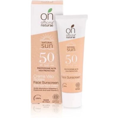 Officina Naturae Marchio Crema Solare Viso SPF 50 - Eco 30ml Officina Naturae Marchio Crema Solare Viso SPF 50 - Eco 30ml