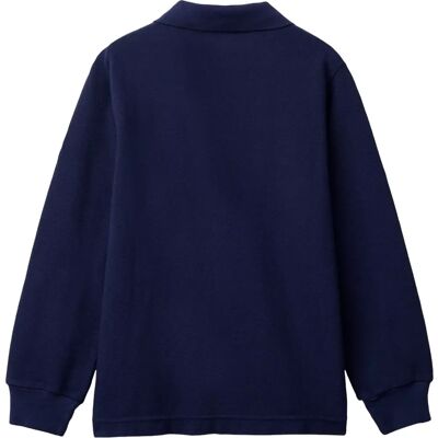 Benetton 2XL Dunkelblau Bio-Baumwolle Polo-Shirt - Polo Shirt Benetton 2XL Dunkelblau Bio-Baumwolle Polo-Shirt - Polo Shirt