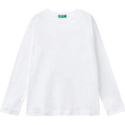 Benetton S Organic Cotton Crew Neck T-shirt - Kids Benetton S Organic Cotton Crew Neck T-shirt - Kids